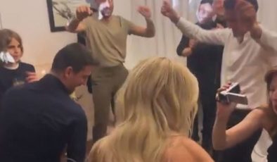 Cengiz Ünder’in nişan töreninde renkli anlar! Fenerbahçeli futbolcular kurtlarını döktü